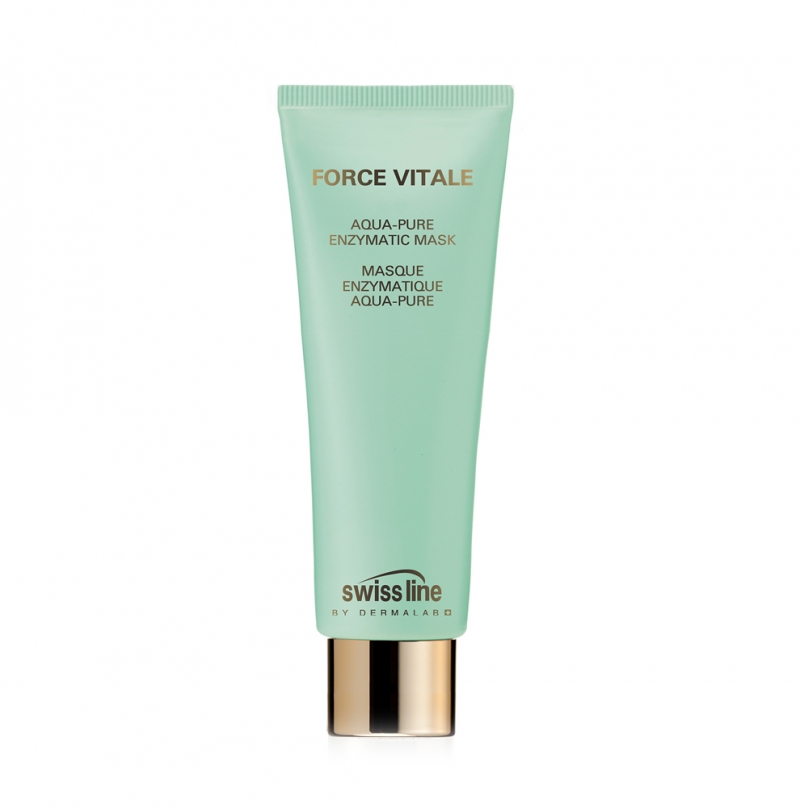Mặt nạ đặc trị da dầu mụn và phục hồi da tinh khiết Swissline force vitale aqua pure enzymatic mask